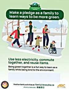 A poster for Family Literacy Day