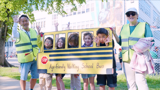Picture of a walking school bus