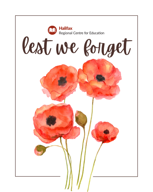 Poster of poppies for Remembrance Day