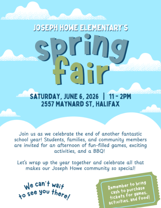 Joseph Howe School Spring fair