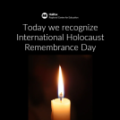 An image of a candle for Holocaust Remembrance Day