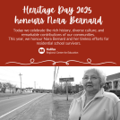 Heritage day 2025 poster to honour Nora Bernard