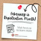 February is registration month poster