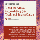 Poster for the National Day for Truth and Reconcilliation