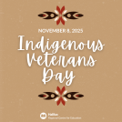 Indigenous Veterans Day poster