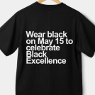 Black excellence t shirt image